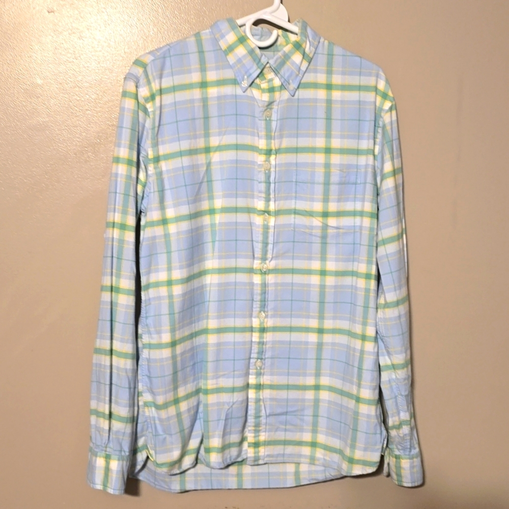 Brooks Brothers Button Down Longsleeve Blue/Green Mens Size Large